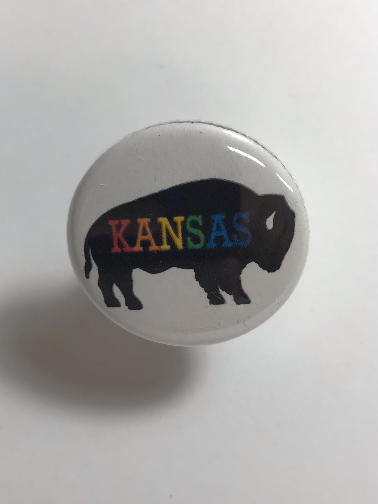 Kansas Bison Button