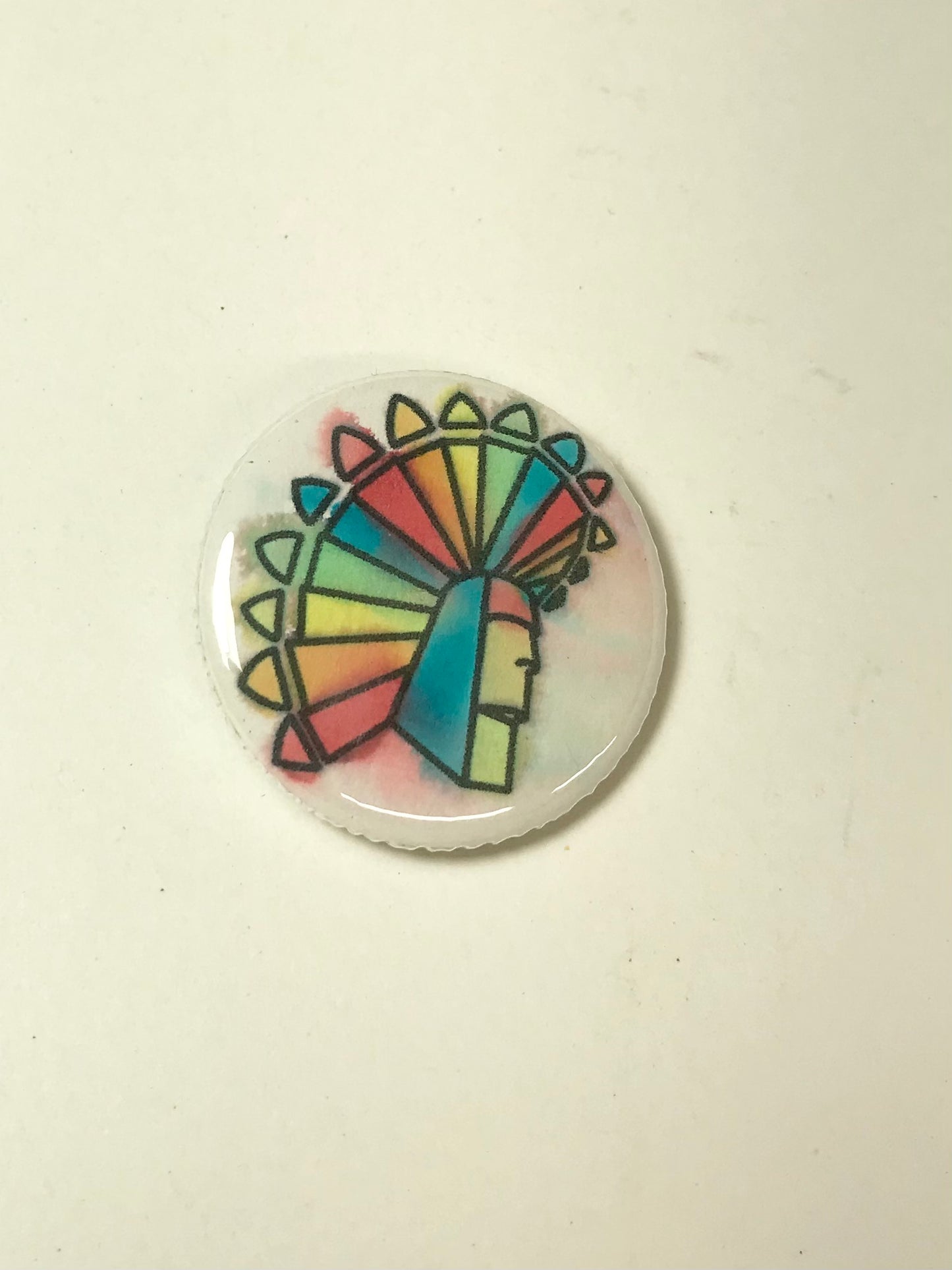 Watercolor Keeper Button